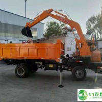 隨車挖工程車 砂石渣土四不像運輸車 定做全封閉四輪車