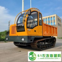 小型農(nóng)用履帶翻斗車 廠家銷售2噸履帶自卸車 橡膠履帶車