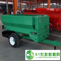 拖拉機(jī)牽引施肥機(jī) 可撒濕雞糞的撒肥機(jī)