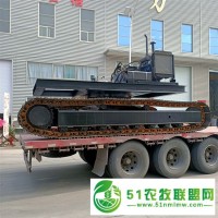 液壓驅(qū)動(dòng)履帶式底盤(pán) 鋼制橡膠各種履帶底潘 載重大 轉(zhuǎn)彎靈活