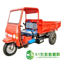 品質可靠電啟動工程三輪車柴油液壓自卸運輸車乾宇大馬力農用三輪車