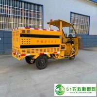 小型電動三輪高壓清洗車 小型灑水車配備250公斤高壓水槍沖洗定制