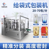 粉末給袋灌裝機(jī) 顆粒預(yù)制袋自動(dòng)包裝機(jī) 洗衣液番茄醬給袋式包裝機(jī)