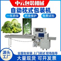蔬菜水果包裝機(jī)多功能檸檬橙子電商專用自動(dòng)感應(yīng) 枕式包裝機(jī)