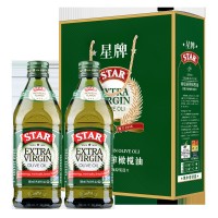 星牌特級初榨橄欖油原瓶原裝進(jìn)口植物油橄欖油500ml*2禮盒初榨