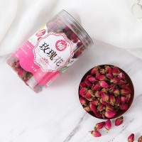 玫瑰花茶 批發(fā)瓶裝花茶重瓣平陰干玫瑰花茶罐裝組合花草茶