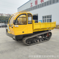 回填土履帶運輸車 10噸座駕式履帶運輸車 快速后橋式山地自卸車