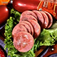 俄羅斯風味香腸牛筋腸350g 盧布腸牛肉火腿學生早餐即食烤腸批發(fā)