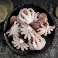 新鮮三去小八爪魚整只章魚海鮮小章魚20個/400克/20份整箱裝