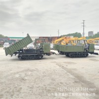 農(nóng)用5噸履帶運(yùn)輸車(chē) 爛泥地爬山虎不趴窩 液壓自卸履帶運(yùn)輸車(chē)
