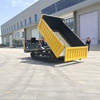 農(nóng)用泥地搬運(yùn)履帶運(yùn)輸車(chē) 加大履帶底盤(pán)翻斗車(chē) 柴油動(dòng)力田地自卸車(chē)