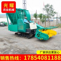 大型玉米履帶式收割機(jī) 自走式秸稈牧草粉碎機(jī) 地滾刀青儲機(jī)