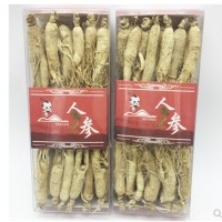 生曬參東北長(zhǎng)白山人參 吉林500g禮盒白參紅參高麗參鮮人參禮盒