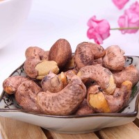 新貨大顆越南紫皮腰果A180帶衣虎皮原味鹽焗紫衣大腰果堅果食品批