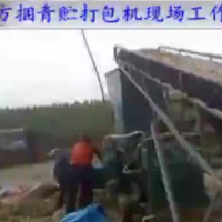 廠家 玉米秸稈蒜皮粉碎壓塊 青儲機(jī)青貯飼料牧草回收打包打捆機(jī)