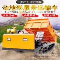 自卸式爬山虎翻斗車小型山地工程農用濕地水田1234噸 履帶運輸車
