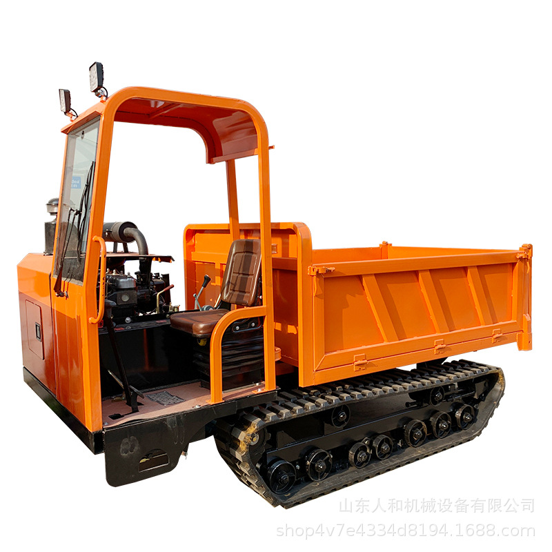 小型履帶運(yùn)輸車山地工程農(nóng)用果園虎濕地水田爬山虎手扶