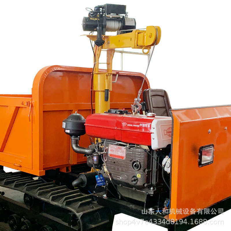 小型履帶運(yùn)輸車山地工程農(nóng)用果園虎濕地水田爬山虎手扶