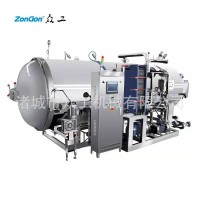 高溫殺菌鍋生產(chǎn)商 杯裝紅豆大棗粥旋轉(zhuǎn)殺菌釜 營養(yǎng)粥轉(zhuǎn)籠式殺菌