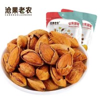 巴旦木500g/袋手剝堅(jiān)果干果炒貨零食杏仁奶香年貨產(chǎn)品 巴達(dá)木批發(fā)