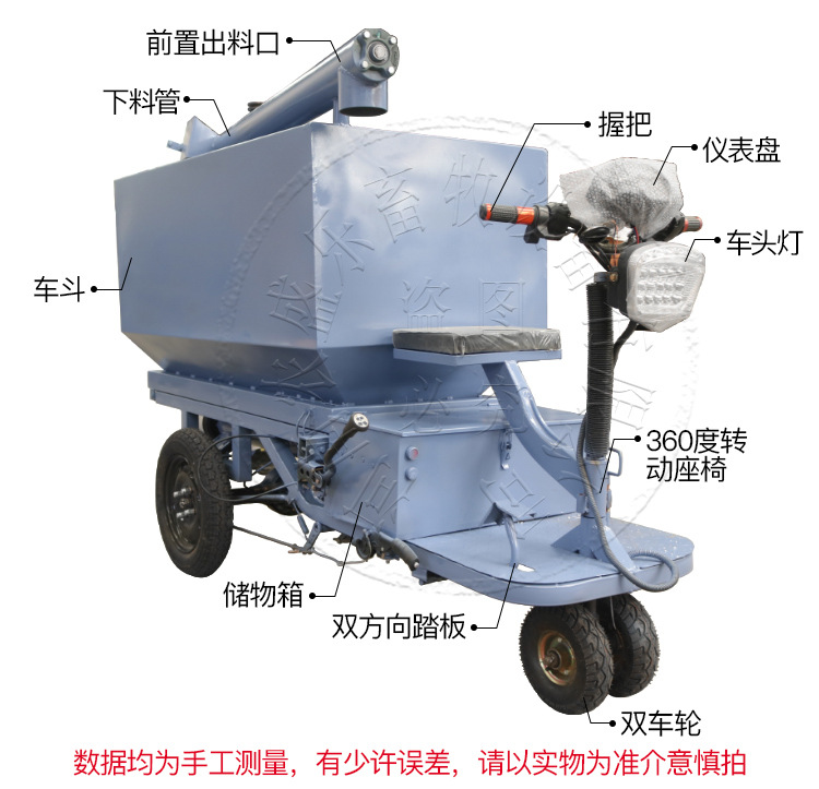 廠家直銷電動三輪自動上料車豬場喂料車畜牧喂料車養(yǎng)殖喂料設備