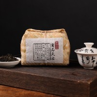廠價(jià)批發(fā)湖南安化黑茶天尖茶竹簍貢品天尖500g陳年黑茶安華黑茶葉