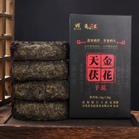 廠價(jià)批發(fā)金花天茯安化黑茶湖南黑茶天尖茯磚茶陳年茶安華茶葉1kg