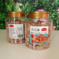 旺道正品超市KTV同款桶裝夾心山楂糕千層漢堡罐裝蜜餞消食開胃