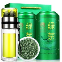送茶具明前碧螺春綠茶 聚天禾2021新茶碧螺春濃香型茶葉250g罐裝