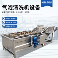 果蔬清洗機(jī) 商用氣泡噴淋清洗機(jī) 預(yù)制菜凈菜加工流水線洗菜機(jī)