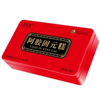 東阿即食阿膠糕500g鐵盒裝 女士手工阿膠固元糕 山東驢皮膠塊片膏