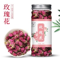 玫瑰花茶罐裝玫瑰花沖泡代用茶廠家批發(fā)瓶裝玫瑰花干花草茶代發(fā)