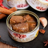 竹島紅燒牛肉罐頭即食商用批發(fā)方便速食應急儲備食品午餐肉類制品