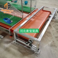 自動(dòng)化清糞設(shè)備輸送帶 兔舍傳送帶清糞機(jī) 履帶清糞兔籠設(shè)備