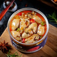 金盛生蠔罐頭牡蠣260g海鮮水產(chǎn)零食冷凍批發(fā)蒜蓉生蠔麻辣小海鮮