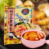 東北特產(chǎn)玉米面條 批發(fā)家庭袋裝345g玉米面條 粗糧麻辣燙黃面條