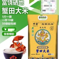 北大荒富硒蟹田東北五常大米5斤裝商用批發(fā) 新米真空裝農產品直銷