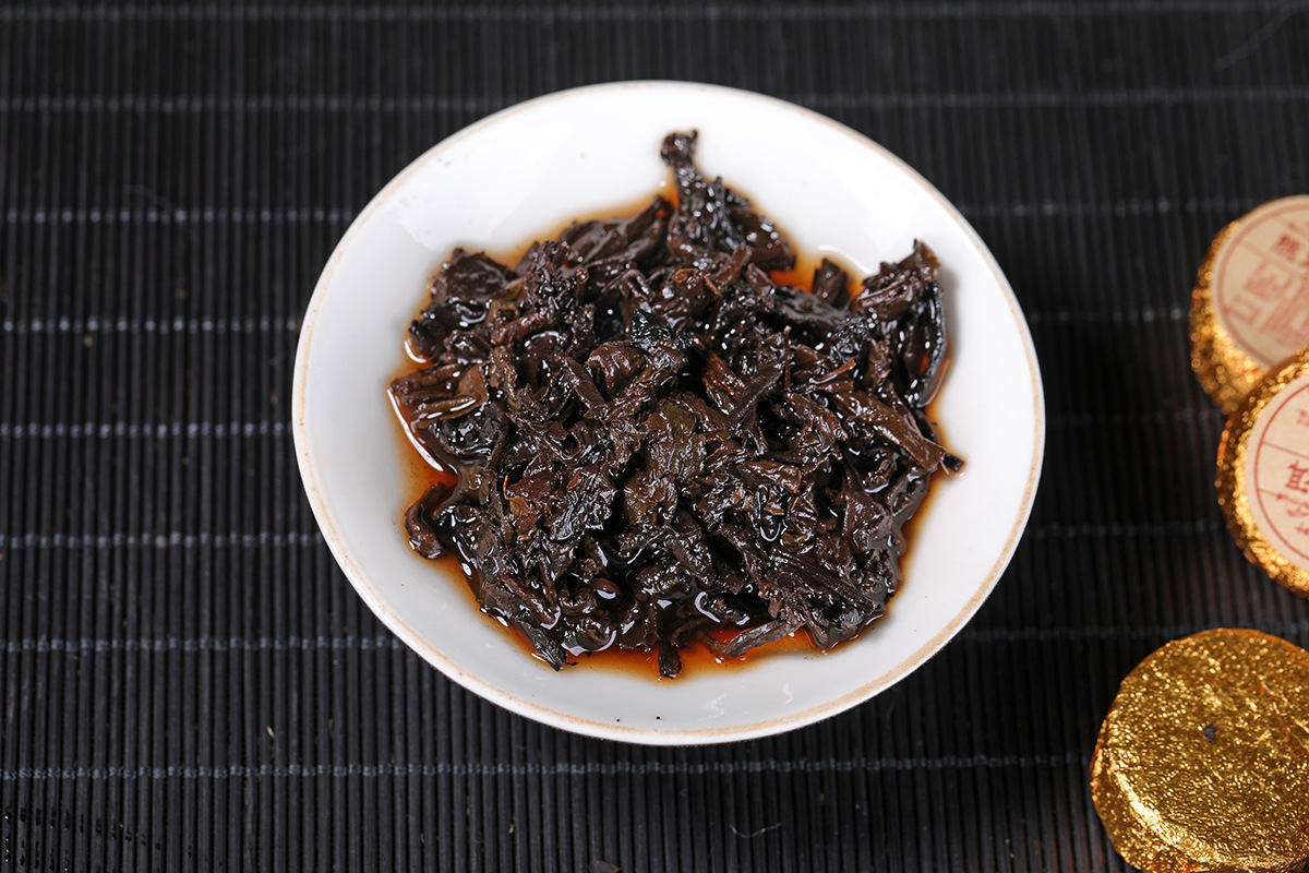 陳年小圓磚熟茶 (7)