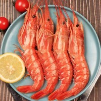 青島海鮮紅蝦刺身紅蝦野生海捕大蝦生嗆蝦冷凍海鮮水產