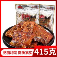 老八區(qū)湘西手撕臘肉415克湖南張家界特產(chǎn)風(fēng)味零食手撕臘肉批發(fā)