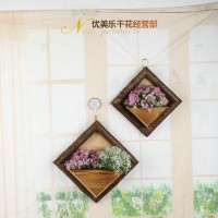 花架壁掛藤編壁掛花掛件創(chuàng)意懸掛花籃墻壁裝飾吊花盆架盆