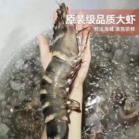 越南進口特大黑虎蝦250克一盒半斤斑節(jié)對蝦鮮活速凍請客送禮批發(fā)