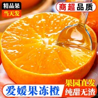 愛媛38號果凍橙新鮮橙子當季水果四川柑橘蜜桔子5斤整箱大果包郵