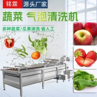 商用氣泡清洗機 食堂凈菜加工成套設(shè)備 全自動果蔬噴淋式清洗機