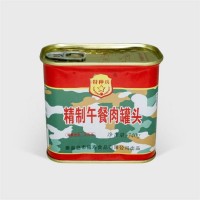 紅燒牛肉罐頭午餐肉紅燒肉即食下飯菜家庭應(yīng)急長期儲備食品