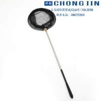 熱銷爆款 優(yōu)質(zhì)不銹鋼抄網(wǎng) 創(chuàng)意可伸縮撈魚兜35cm直徑競(jìng)技撈魚網(wǎng)