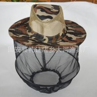 防蚊帽 紗網(wǎng)防曬帽釣魚(yú)帽 戶(hù)外徒步野外露營(yíng)旅游防蚊 套頭蚊帳帽