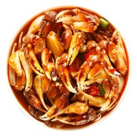 香辣蟹腳即食海鮮零食KTV酒吧下酒菜小吃花蟹冷盤(pán)熟食麻辣蟹鉗
