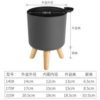 廠家批發(fā)懶人自吸水花盆租擺客廳臥室室內圓形落地大花盆懶 人花盆