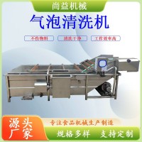 食品包裝袋去油污清洗機水果清洗風干流水線農(nóng)產(chǎn)品氣泡清 洗設(shè)備